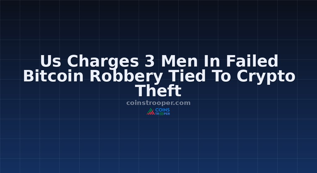 Us Charges 3 Men In Failed Bitcoin Robbery Tied To Crypto Theft