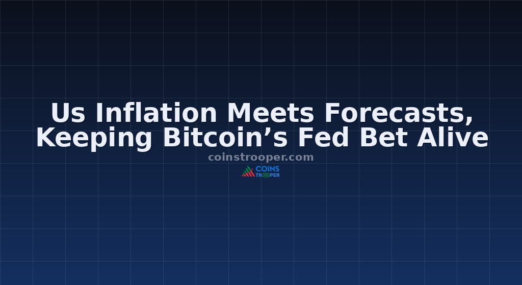 Us Inflation Meets Forecasts, Keeping Bitcoin’s Fed Bet Alive