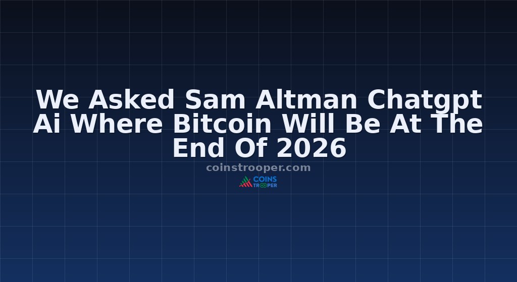 We Asked Sam Altman Chatgpt Ai Where Bitcoin Will Be At The End Of 2026