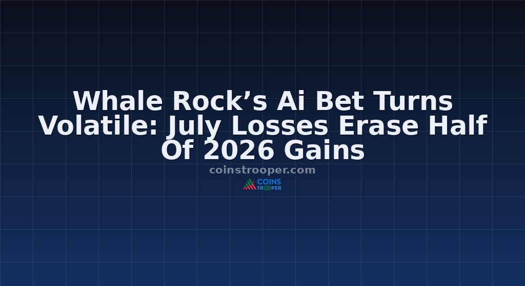 Whale Rock’s Ai Bet Turns Volatile: July Losses Erase Half Of 2026 Gains