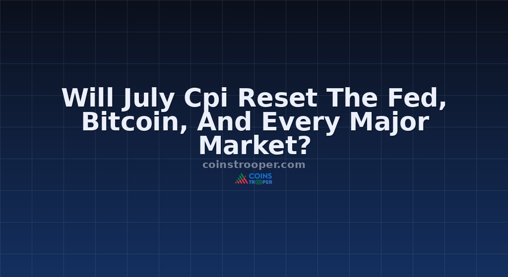 Will July Cpi Reset The Fed, Bitcoin, And Every Major Market?