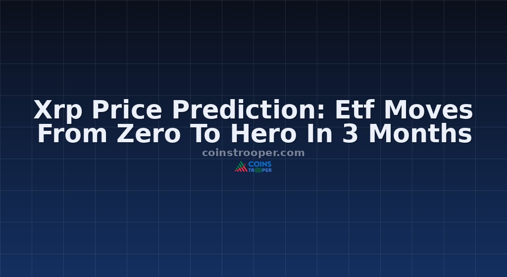 Xrp Price Prediction: Etf Moves From Zero To Hero In 3 Months