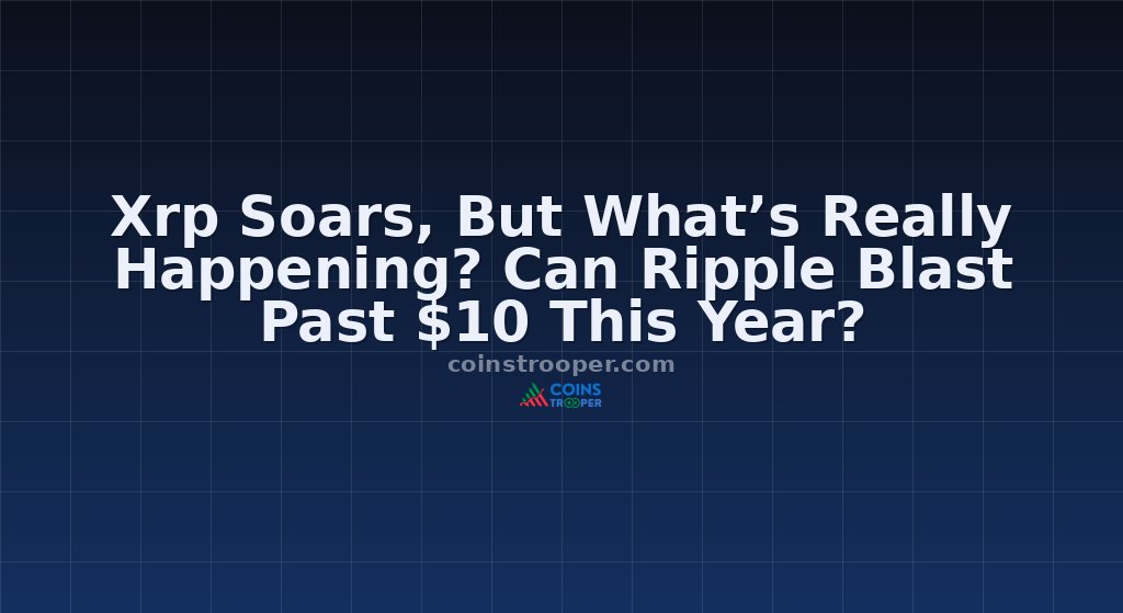 Xrp Soars, But What’s Really Happening? Can Ripple Blast Past $10 This Year?