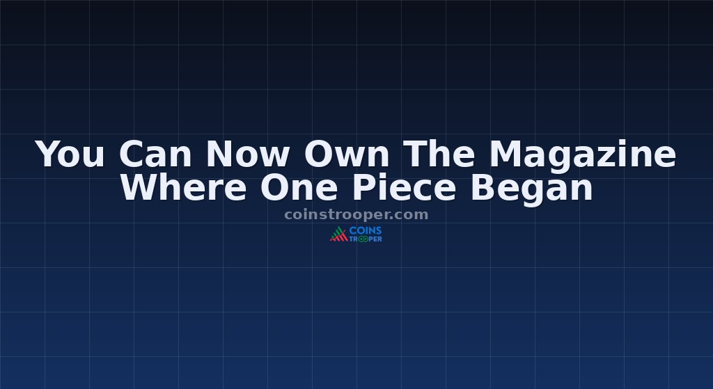 You Can Now Own The Magazine Where One Piece Began