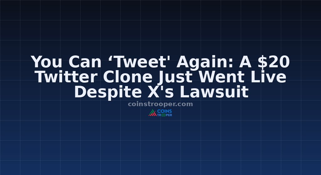 You Can ‘Tweet' Again: A $20 Twitter Clone Just Went Live Despite X's Lawsuit