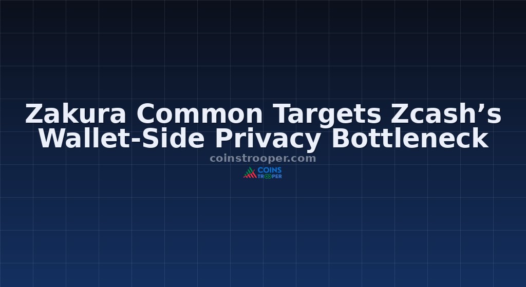 Zakura Common Targets Zcash’s Wallet-Side Privacy Bottleneck