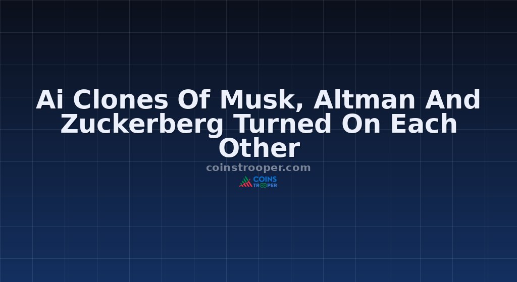 Ai Clones Of Musk, Altman And Zuckerberg Turned On Each Other