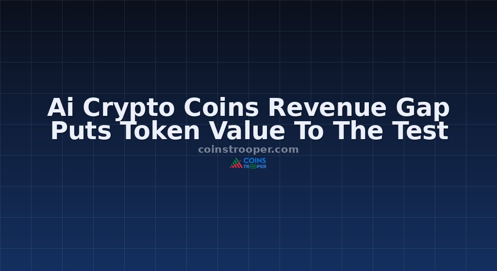 Ai Crypto Coins Revenue Gap Puts Token Value To The Test