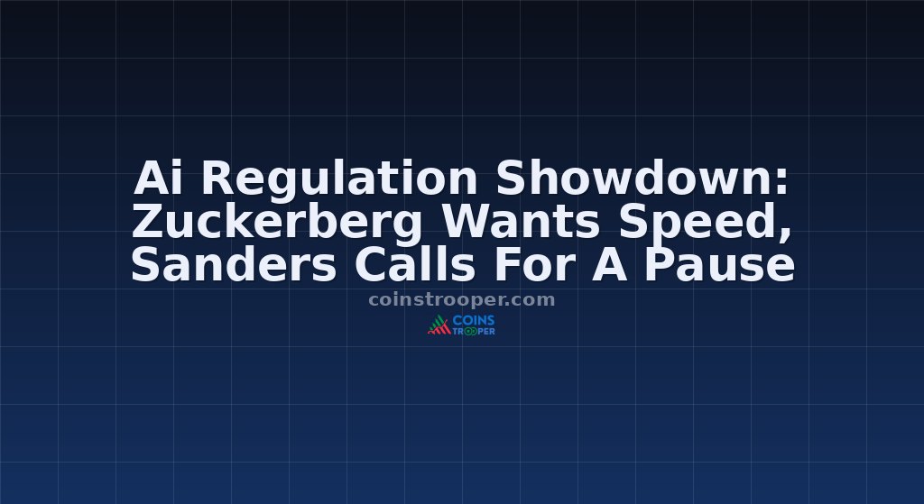 Ai Regulation Showdown: Zuckerberg Wants Speed, Sanders Calls For A Pause
