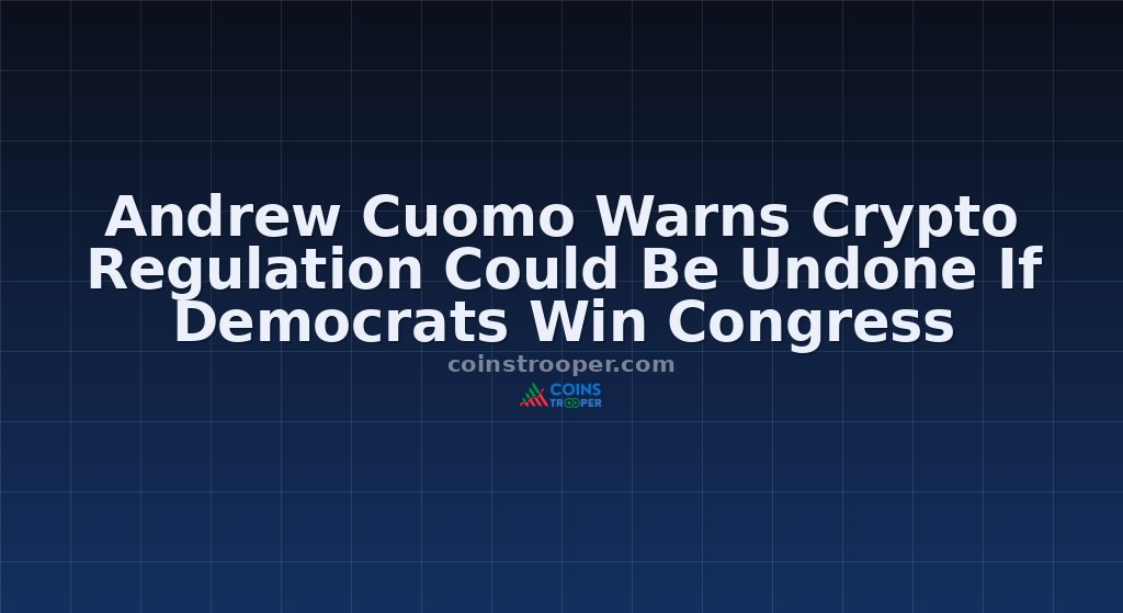 Andrew Cuomo Warns Crypto Regulation Could Be Undone If Democrats Win Congress