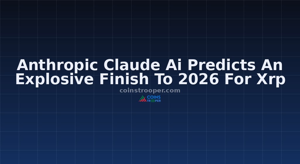 Anthropic Claude Ai Predicts An Explosive Finish To 2026 For Xrp