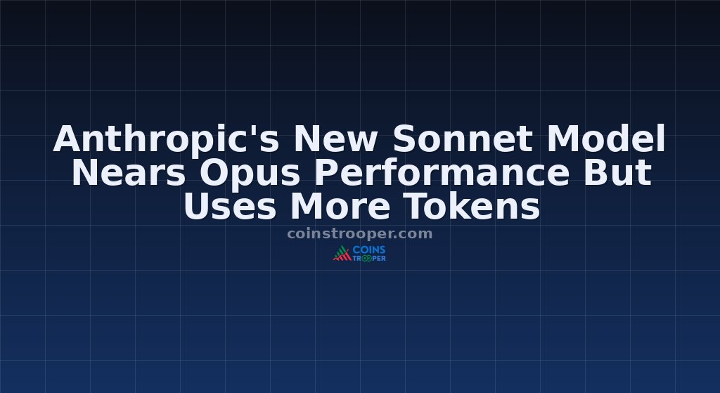 Anthropic's New Sonnet Model Nears Opus Performance But Uses More Tokens