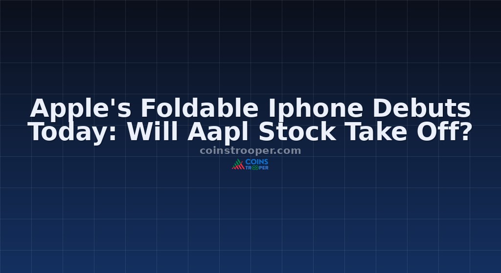Apple's Foldable Iphone Debuts Today: Will Aapl Stock Take Off?