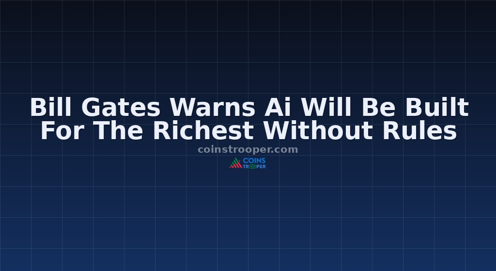 Bill Gates Warns Ai Will Be Built For The Richest Without Rules