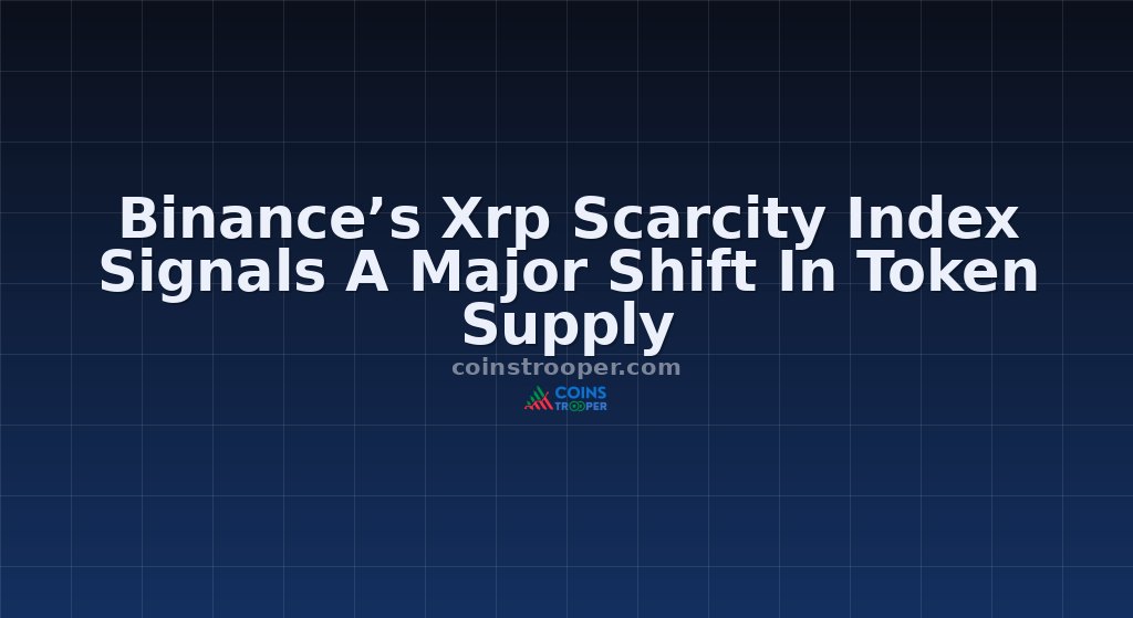 Binance’s Xrp Scarcity Index Signals A Major Shift In Token Supply