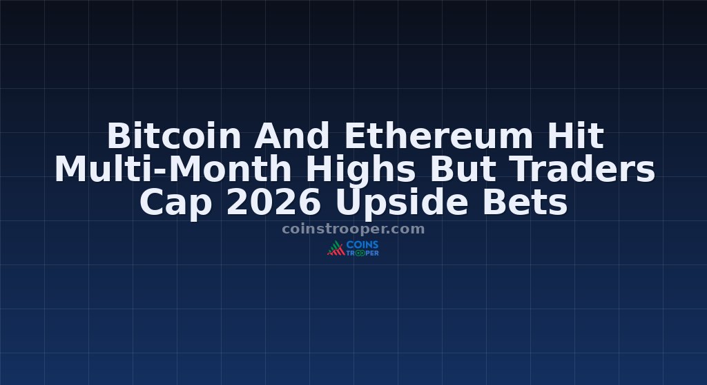 Bitcoin And Ethereum Hit Multi-Month Highs But Traders Cap 2026 Upside Bets