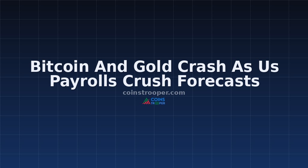 Bitcoin And Gold Crash As Us Payrolls Crush Forecasts