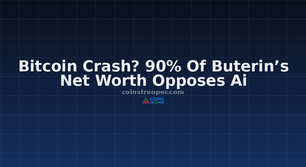 Bitcoin Crash? 90% Of Buterin’s Net Worth Opposes Ai