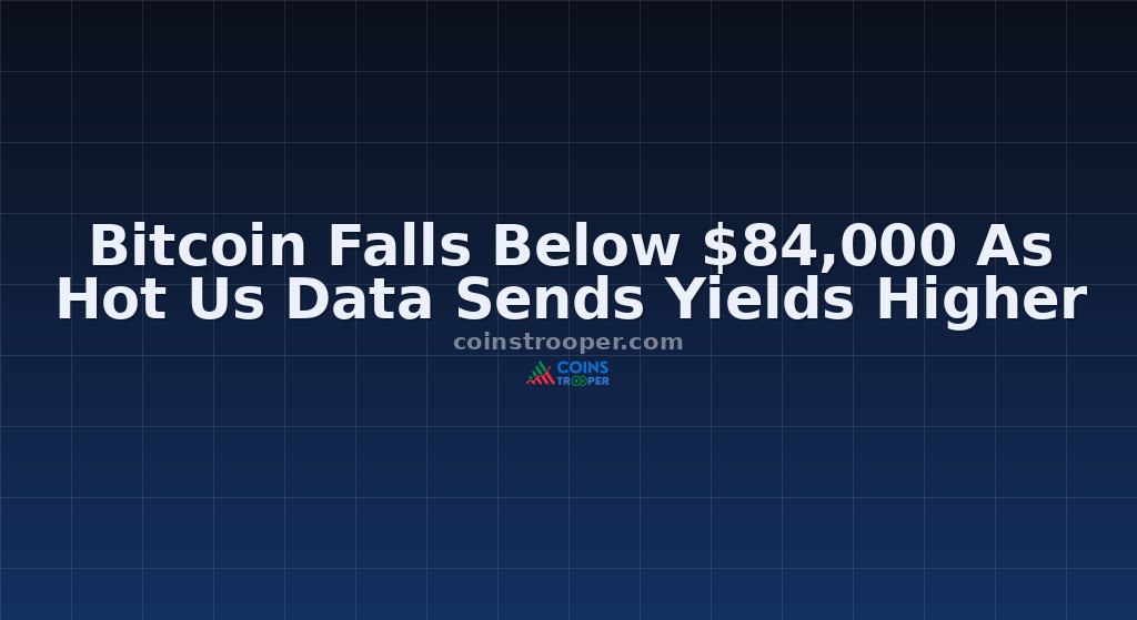 Bitcoin Falls Below $84,000 As Hot Us Data Sends Yields Higher