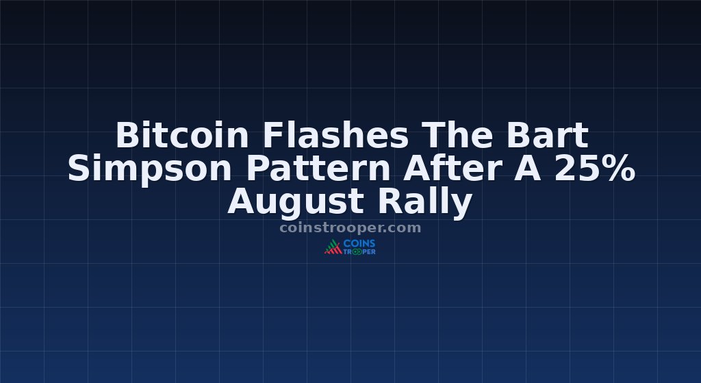 Bitcoin Flashes The Bart Simpson Pattern After A 25% August Rally