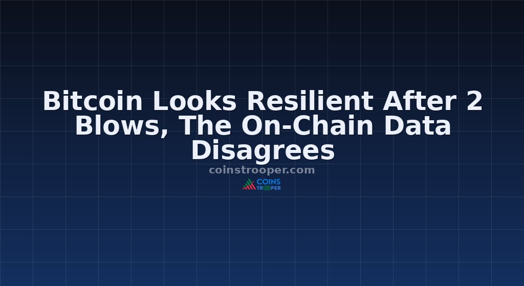 Bitcoin Looks Resilient After 2 Blows, The On-Chain Data Disagrees