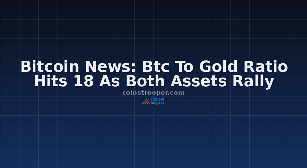 Bitcoin News: Btc To Gold Ratio Hits 18 As Both Assets Rally