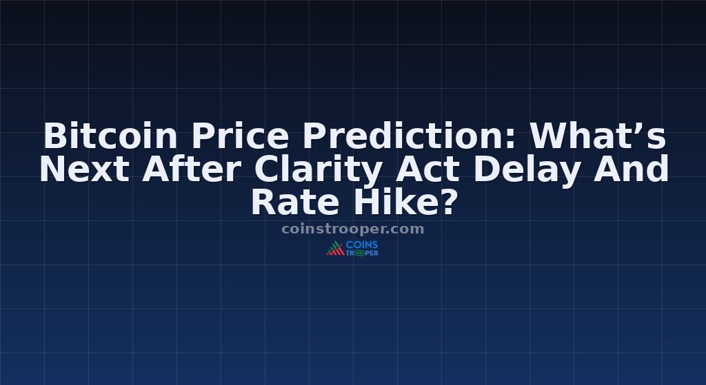 Bitcoin Price Prediction: What’s Next After Clarity Act Delay And Rate Hike?