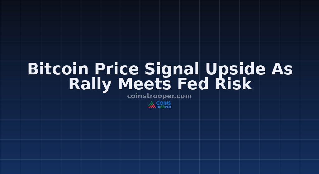 Bitcoin Price Signal Upside As Rally Meets Fed Risk