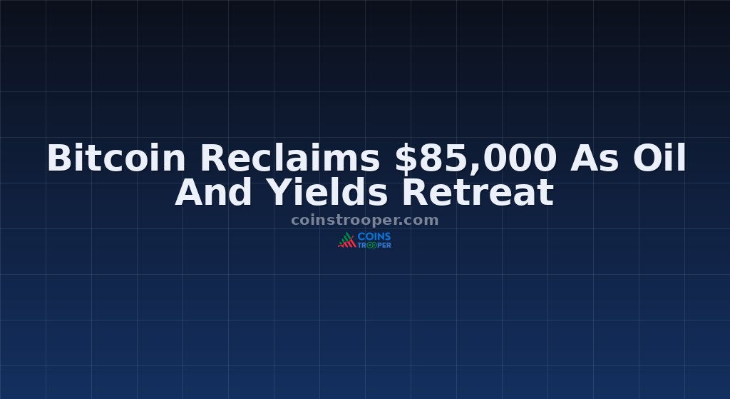 Bitcoin Reclaims $85,000 As Oil And Yields Retreat