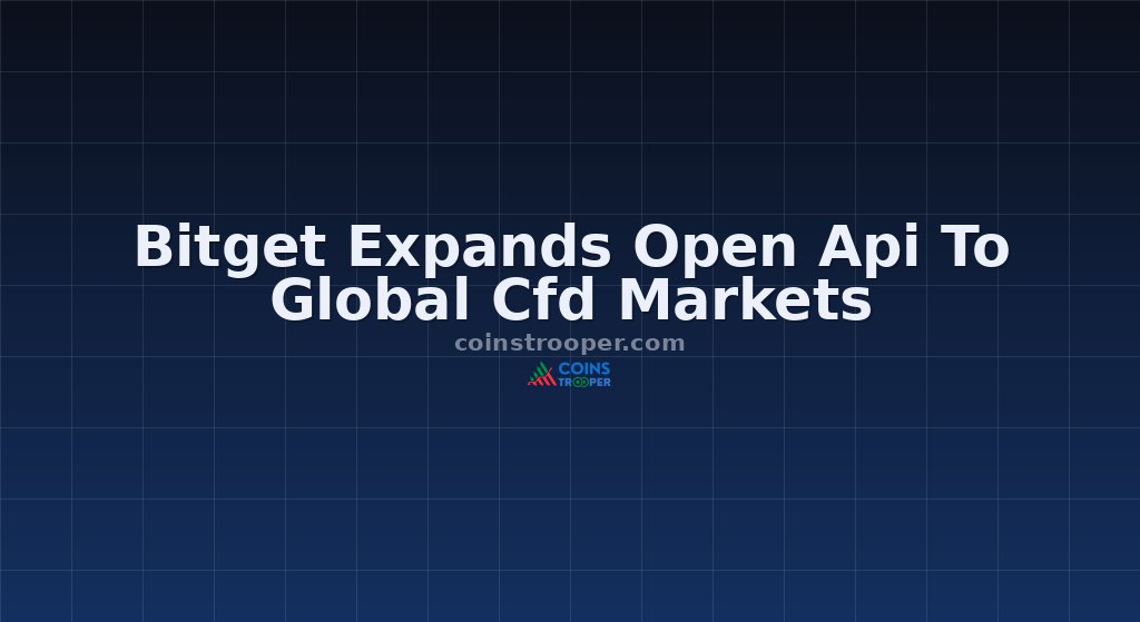 Bitget Expands Open Api To Global Cfd Markets