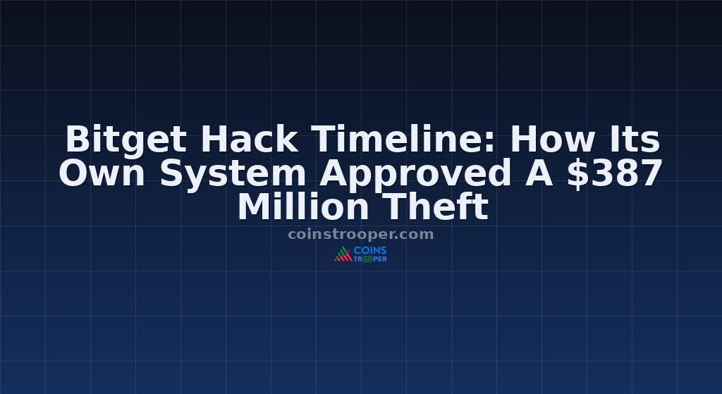 Bitget Hack Timeline: How Its Own System Approved A $387 Million Theft