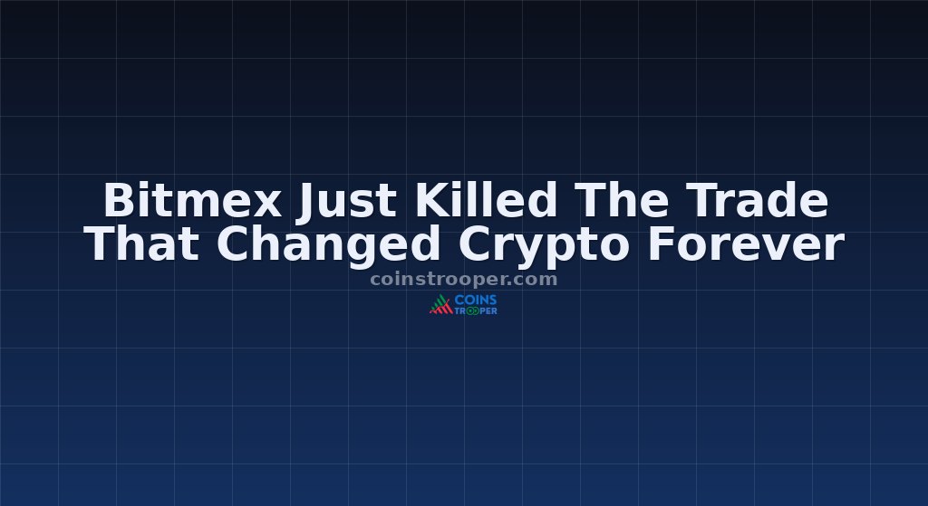 Bitmex Just Killed The Trade That Changed Crypto Forever