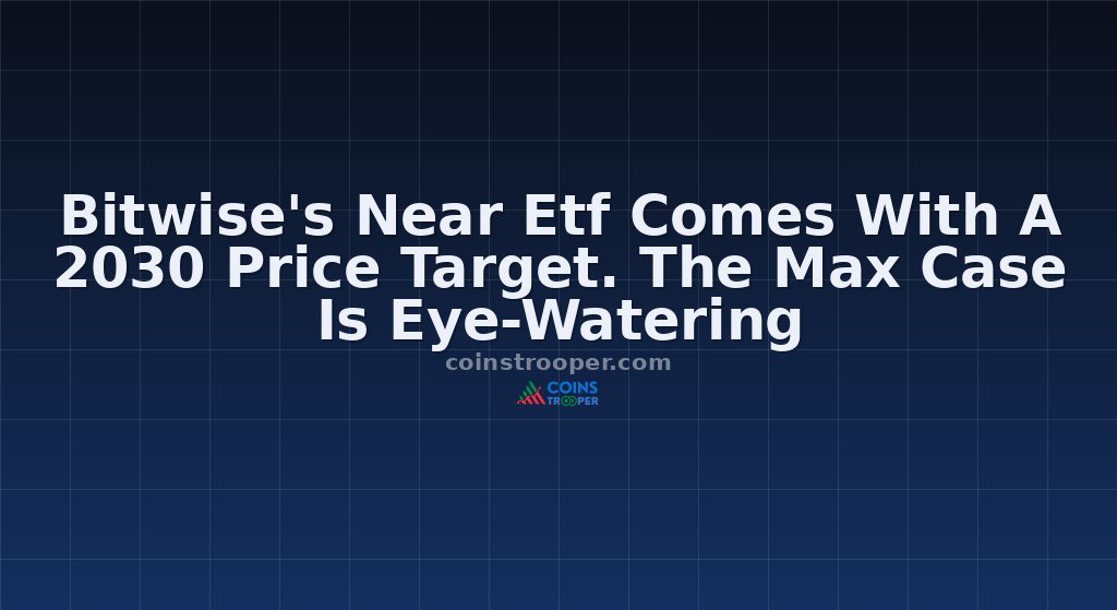Bitwise's Near Etf Comes With A 2030 Price Target. The Max Case Is Eye-Watering