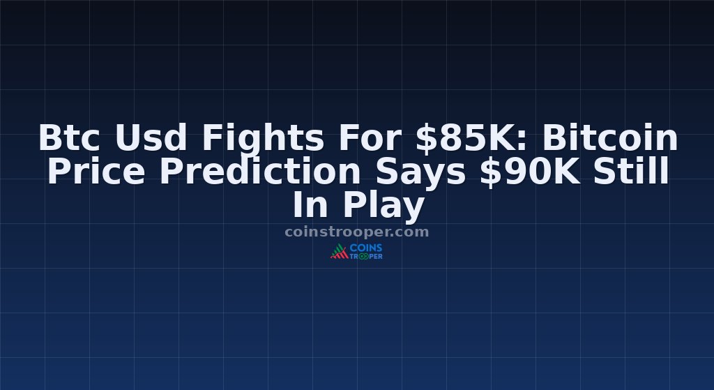 Btc Usd Fights For $85K: Bitcoin Price Prediction Says $90K Still In Play
