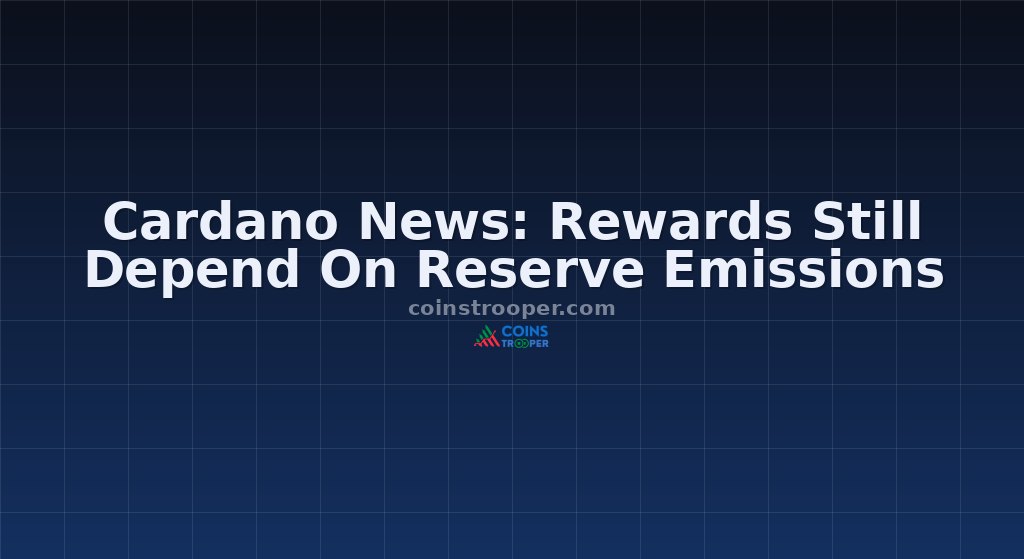 Cardano News: Rewards Still Depend On Reserve Emissions