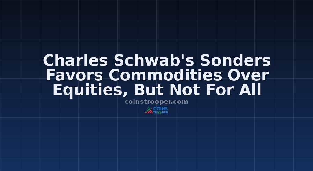 Charles Schwab's Sonders Favors Commodities Over Equities, But Not For All