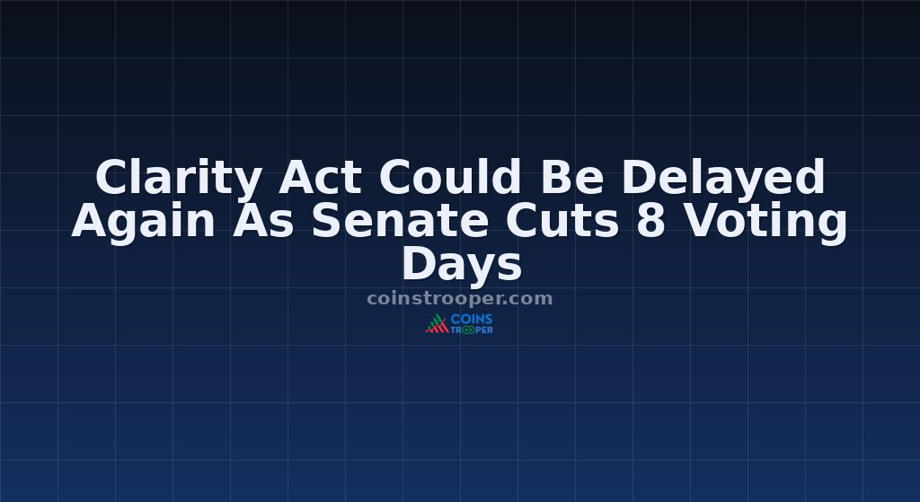 Clarity Act Could Be Delayed Again As Senate Cuts 8 Voting Days