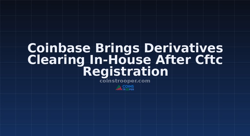 Coinbase Brings Derivatives Clearing In-House After Cftc Registration