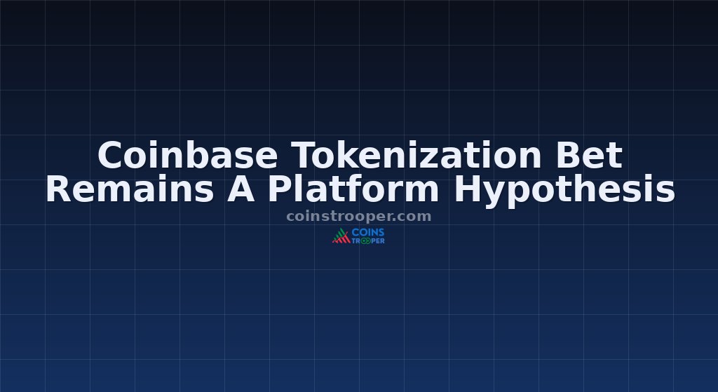 Coinbase Tokenization Bet Remains A Platform Hypothesis