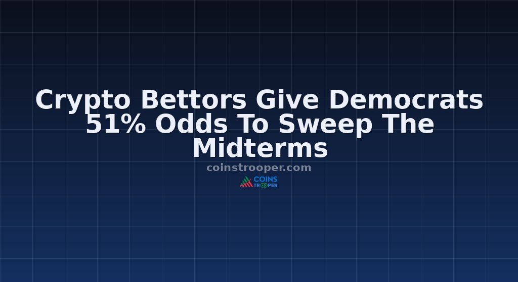 Crypto Bettors Give Democrats 51% Odds To Sweep The Midterms