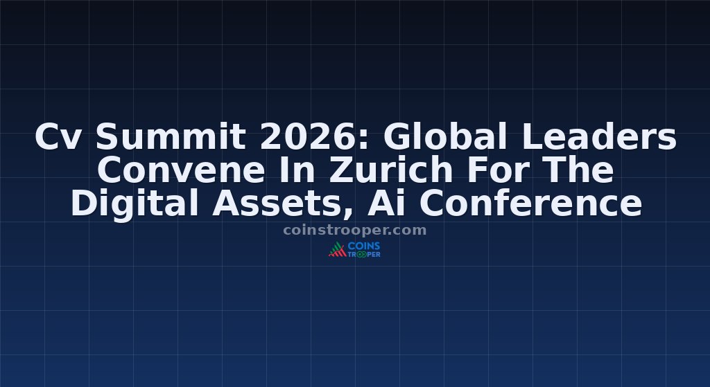 Cv Summit 2026: Global Leaders Convene In Zurich For The Digital Assets, Ai Conference
