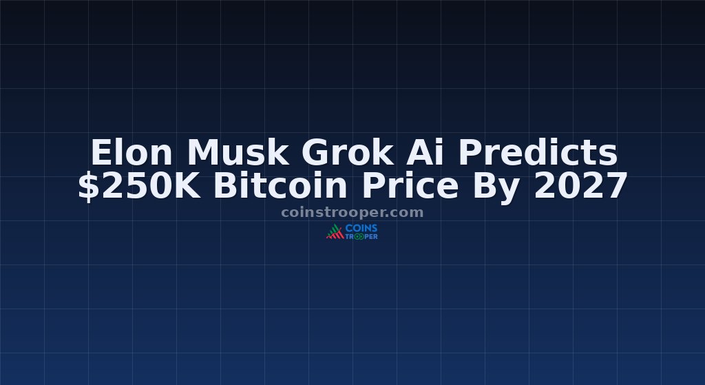Elon Musk Grok Ai Predicts $250K Bitcoin Price By 2027