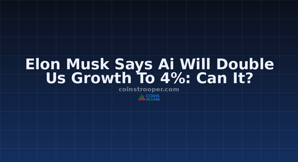 Elon Musk Says Ai Will Double Us Growth To 4%: Can It?