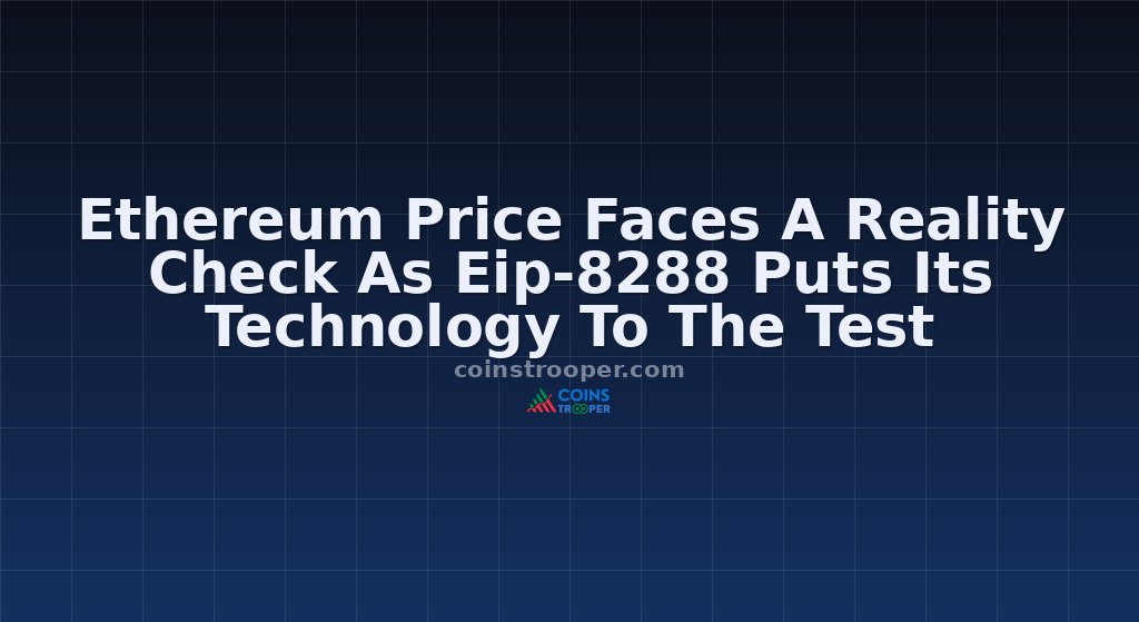 Ethereum Price Faces A Reality Check As Eip-8288 Puts Its Technology To The Test