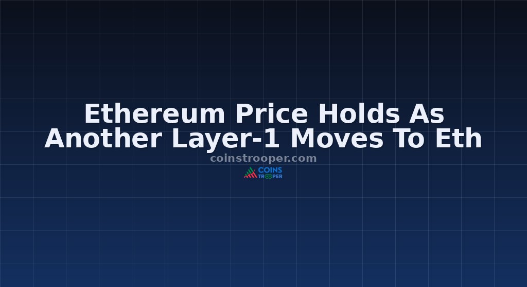 Ethereum Price Holds As Another Layer-1 Moves To Eth