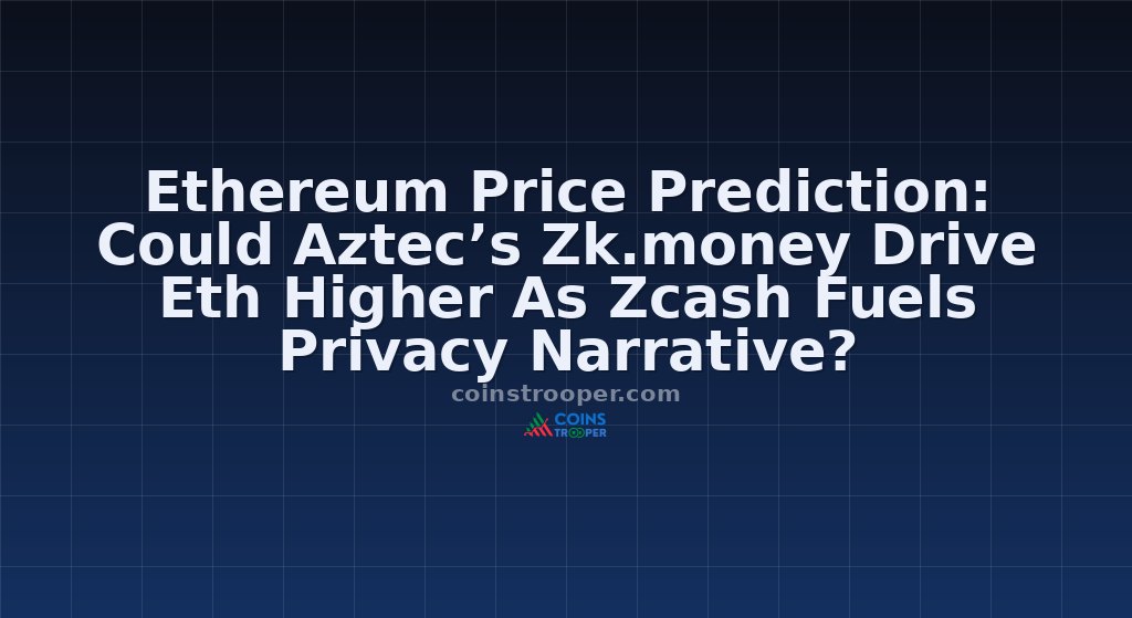 Ethereum Price Prediction: Could Aztec’s Zk.money Drive Eth Higher As Zcash Fuels Privacy Narrative?