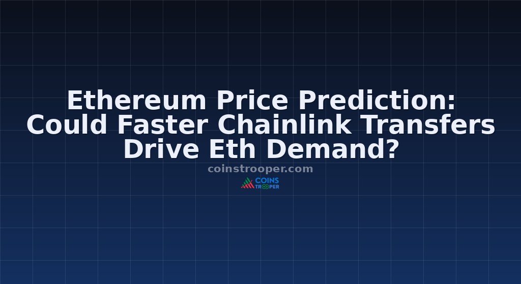 Ethereum Price Prediction: Could Faster Chainlink Transfers Drive Eth Demand?