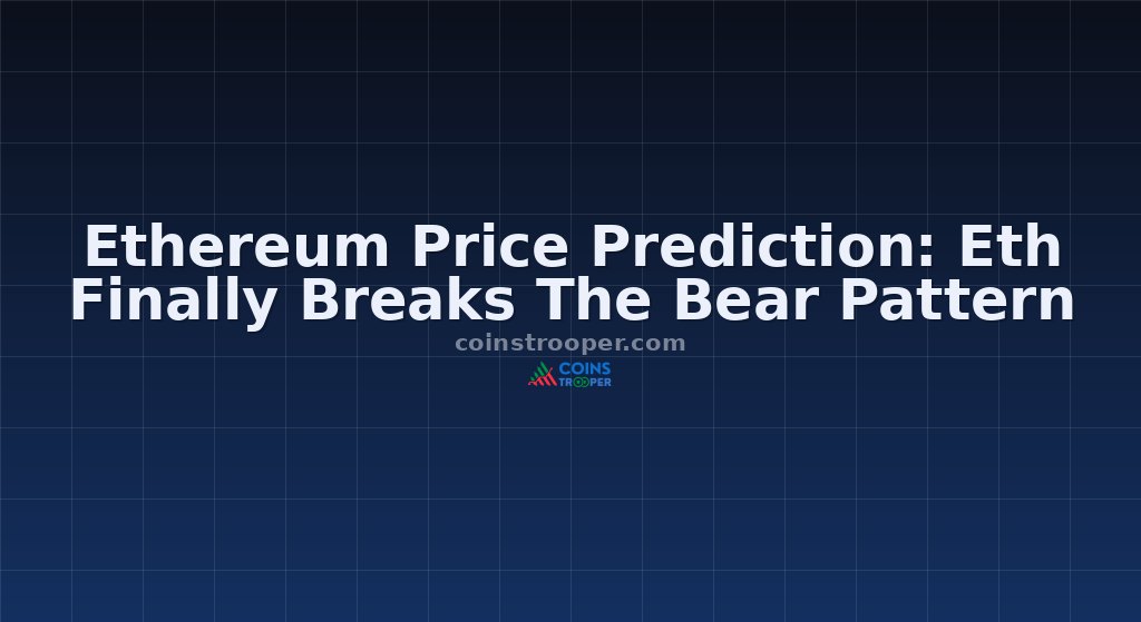 Ethereum Price Prediction: Eth Finally Breaks The Bear Pattern