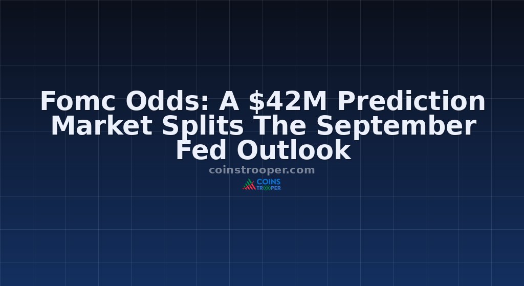 Fomc Odds: A $42M Prediction Market Splits The September Fed Outlook