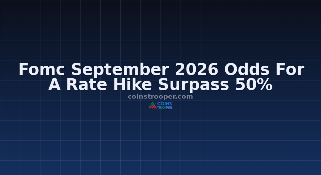 Fomc September 2026 Odds For A Rate Hike Surpass 50%